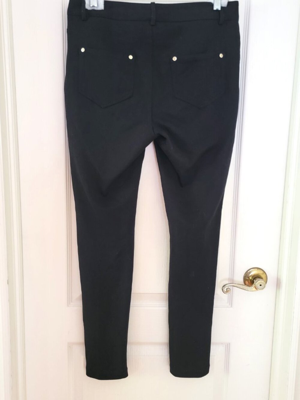 CALVIN KLEIN HIGH RISE BLACK PANTS - Picture 4 of 8
